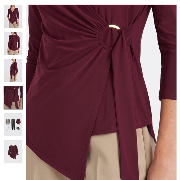 NWT Beacon Women’s 3/4 Sleeve Ring Top M - Picture 4 of 5